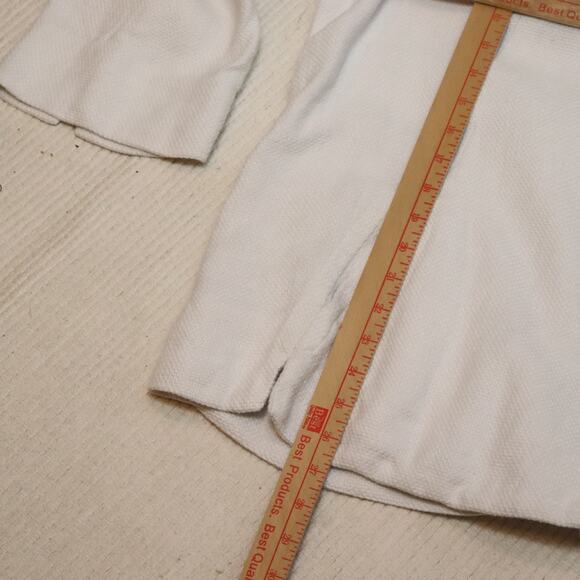 Eileen Fisher linen/Cotton button front relaxed fit blazer waffle weave size XL - Picture 4 of 7